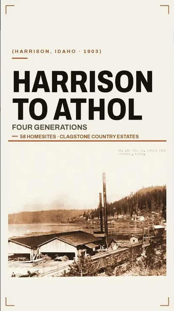 Archive photograph of the mill at Harrison, Idaho, from the 1890s.